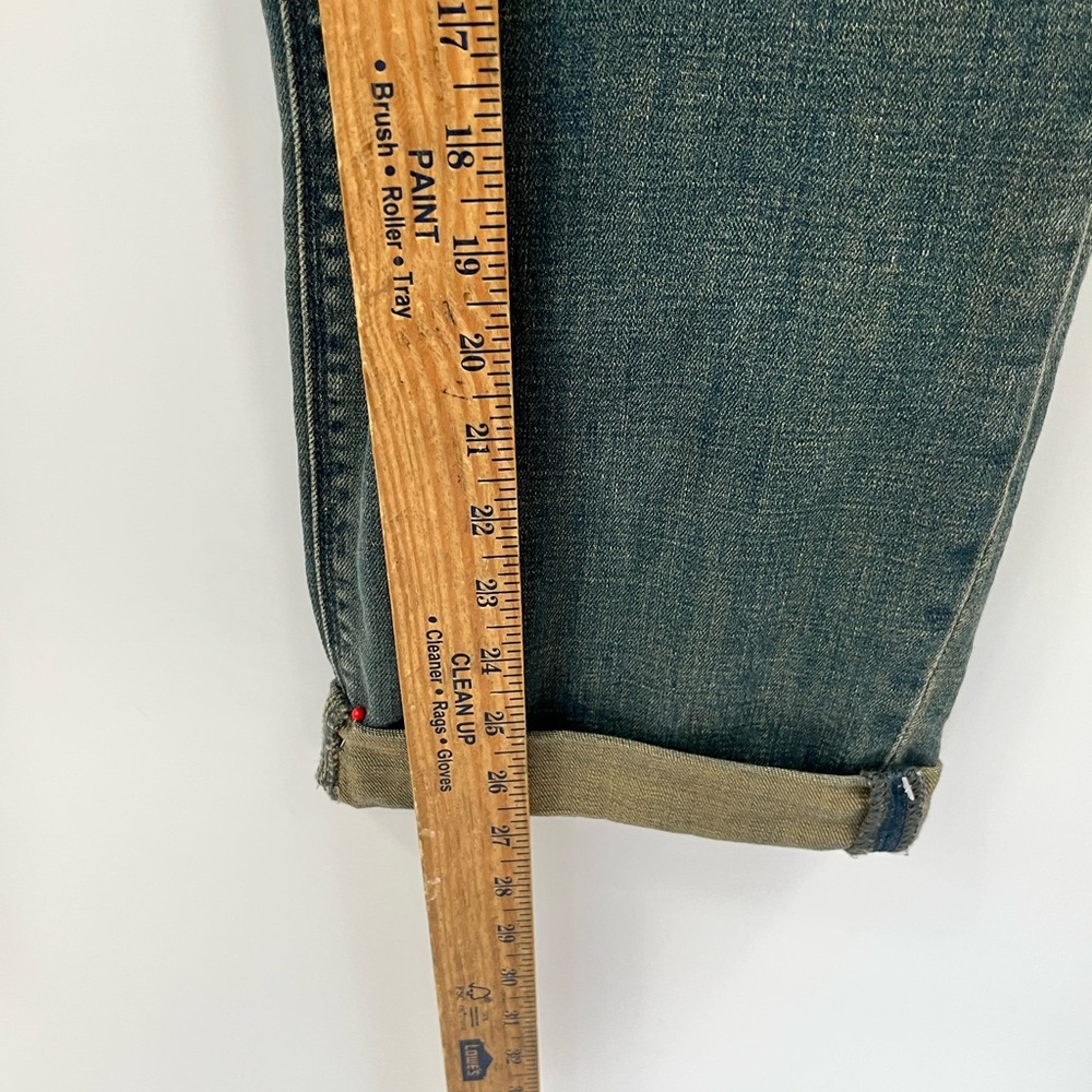 Womens G by Giuliana Distressed Dark Wash Striaght Leg Denim Jeans Size 16 - Picture 3 of 11